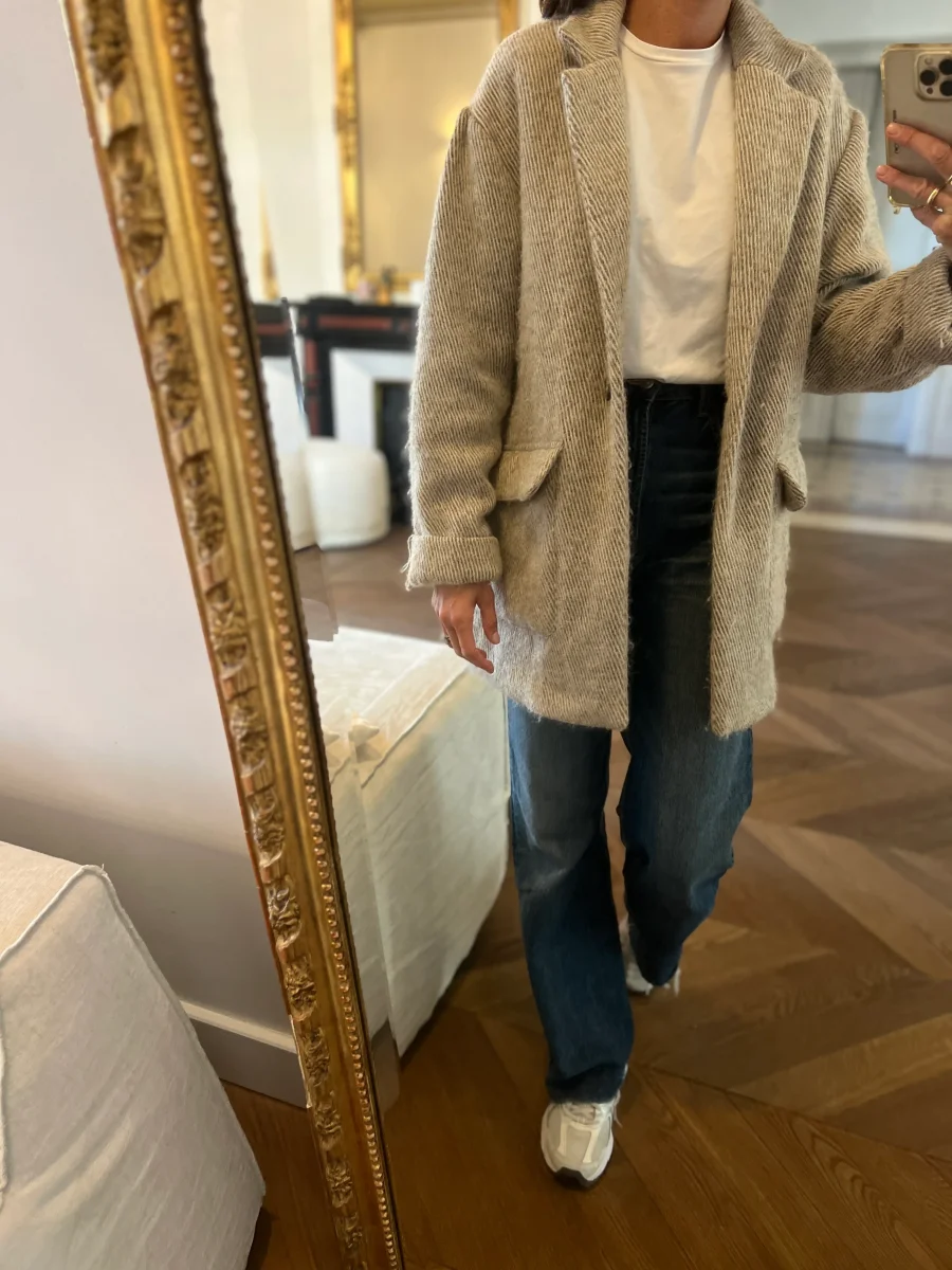 American Vintage - Veste en laine beige – Image 4