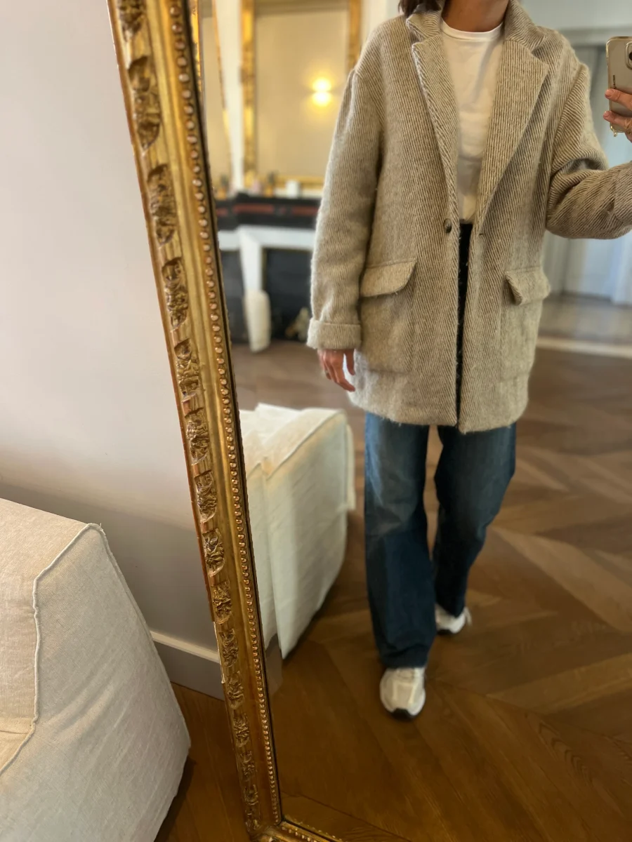 American Vintage - Veste en laine beige – Image 5