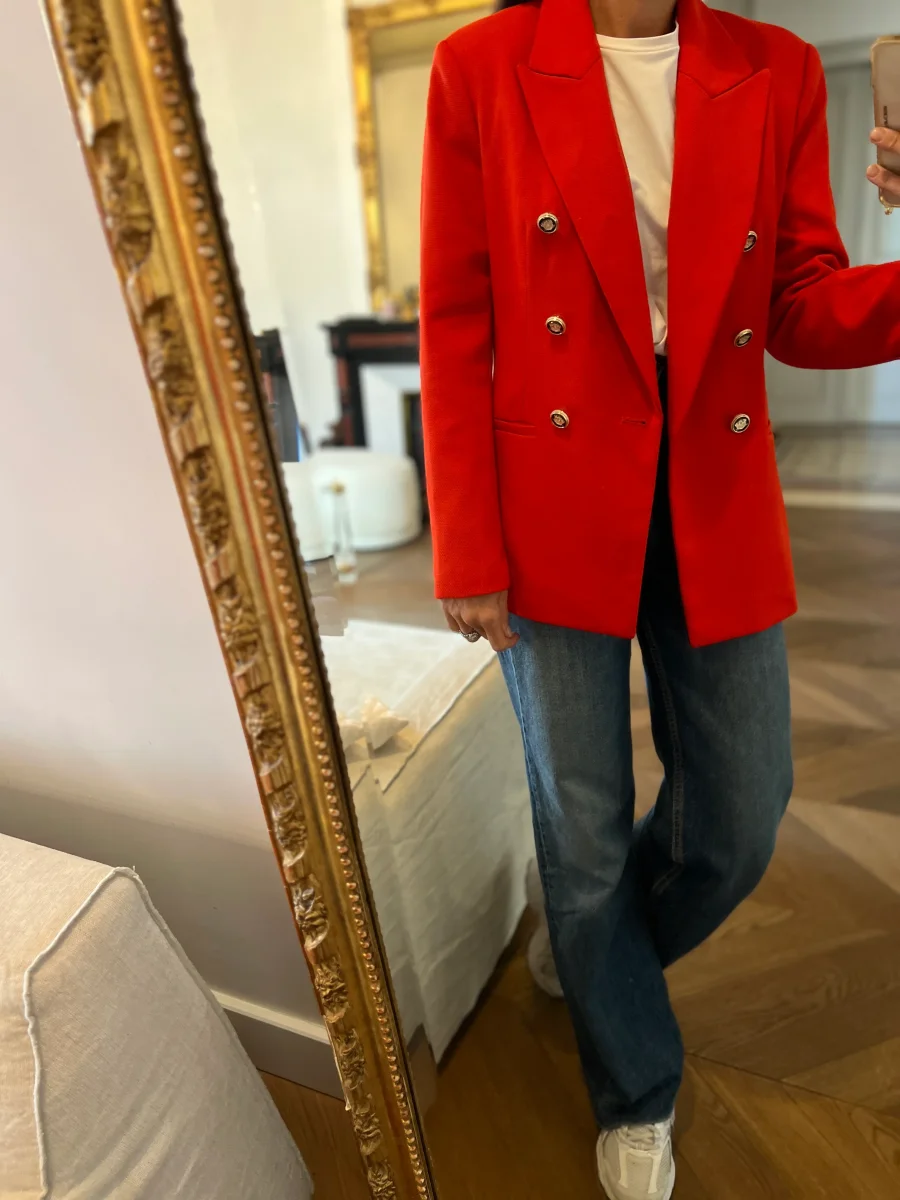 Zara - Blazer rouge