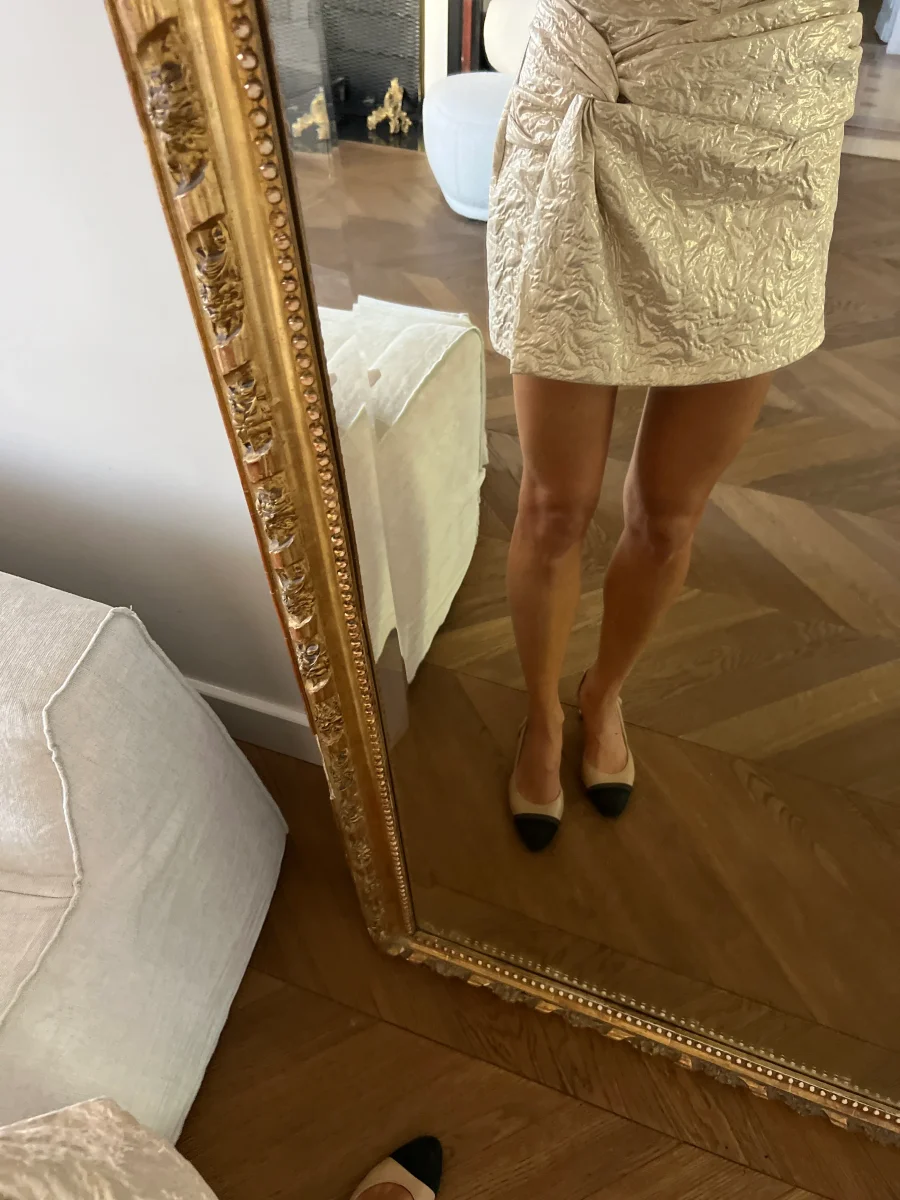 Zara - Jupe short dorée