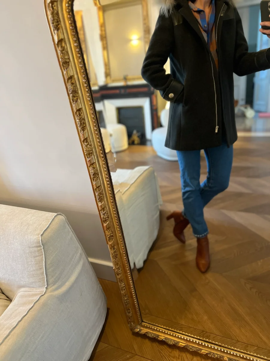 Manteau Claudie Pierlot kaki à capuche – Image 6