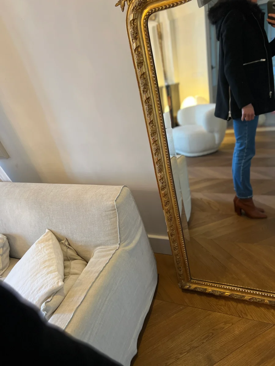 Manteau Maje Damoiselle en laine noire – Image 3