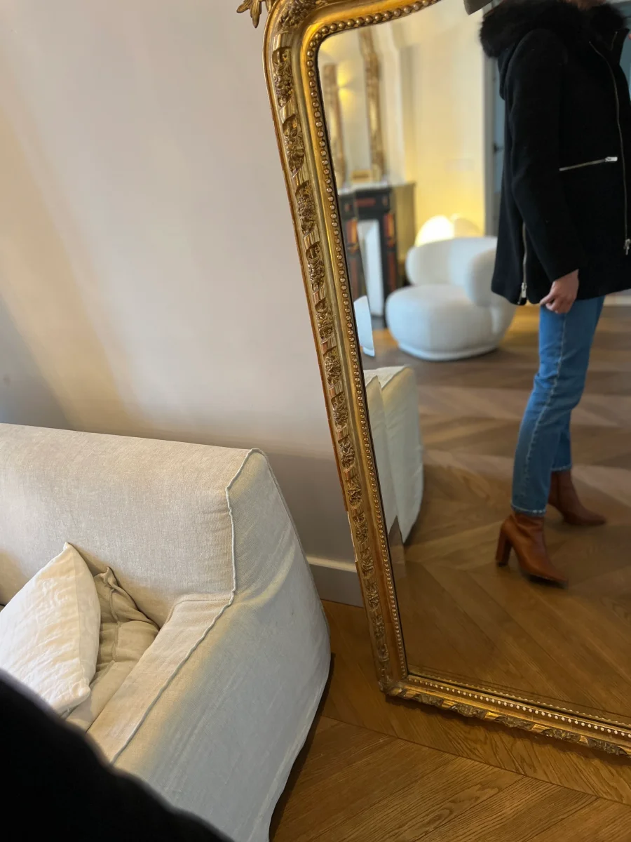 Manteau Maje Damoiselle en laine noire – Image 6