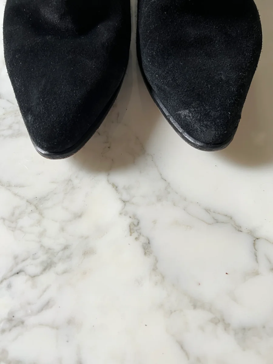 Bottines Sandro en daim noir – Image 4