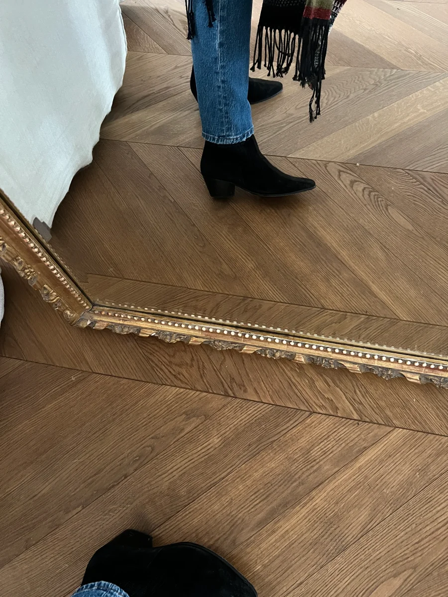 Bottines Sandro en daim noir – Image 7