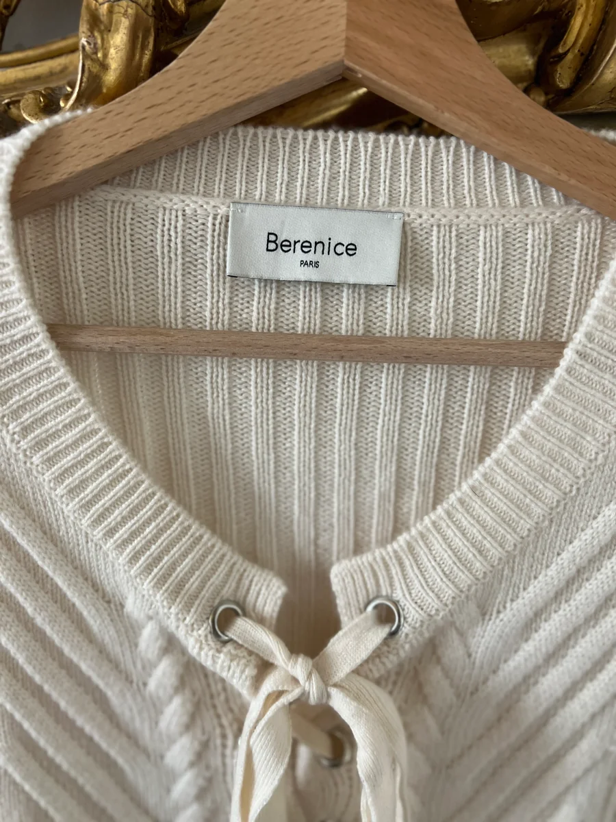 Pull Berenice Paris ecru à lacets – Image 5