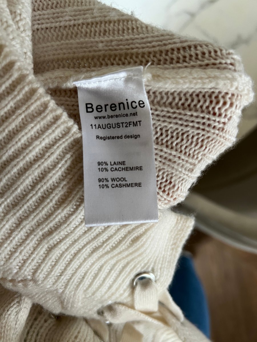 Pull Berenice Paris ecru à lacets – Image 8