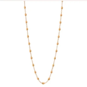 GigiClozeau - Collier nude clair Classique Gigi, or rose, 42 cm