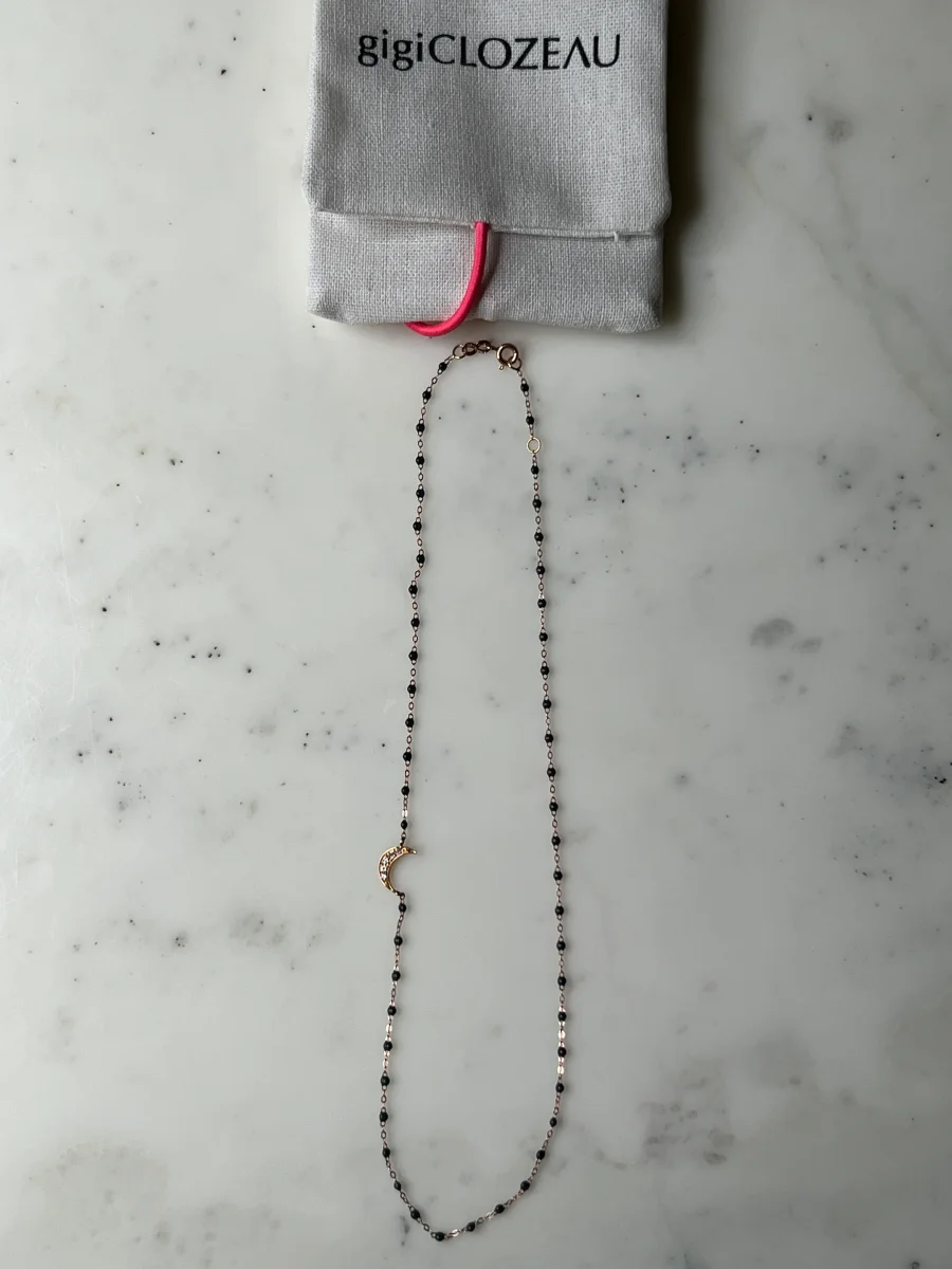 GigiClozeau - Collier Intra Lune Diamants Résine gris anthracite – Image 4