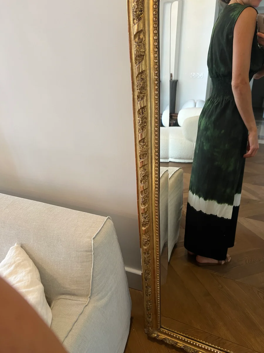 Robe Maje longue verte foncée – Image 9