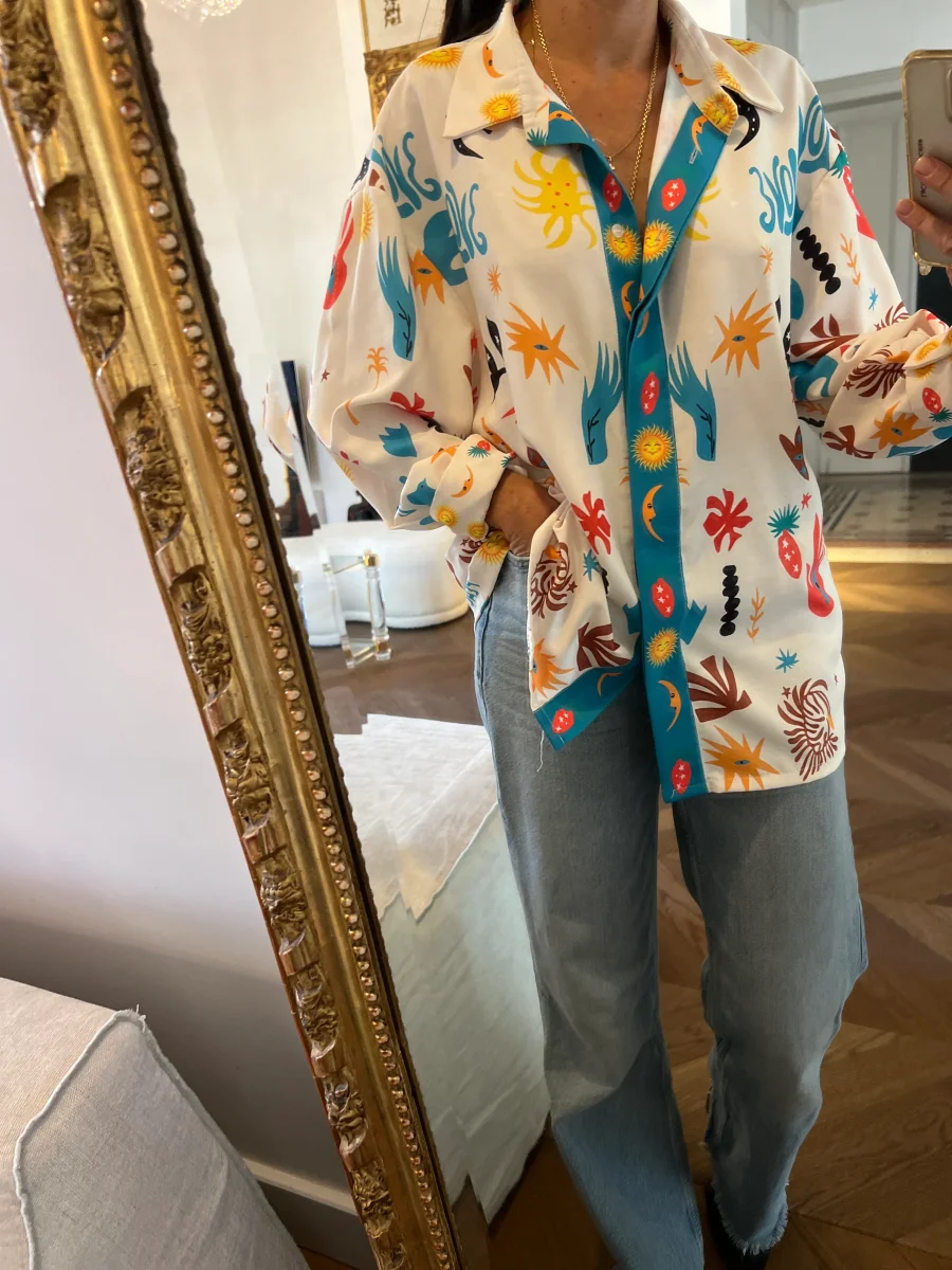 Kiwi Saint Tropez - Chemise à motifs colorés – Image 5