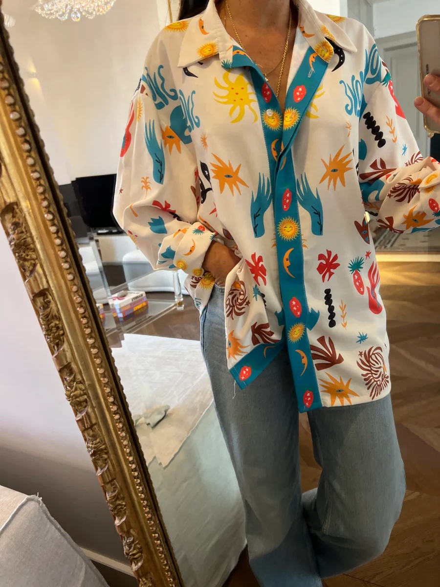 Kiwi Saint Tropez - Chemise à motifs colorés – Image 6