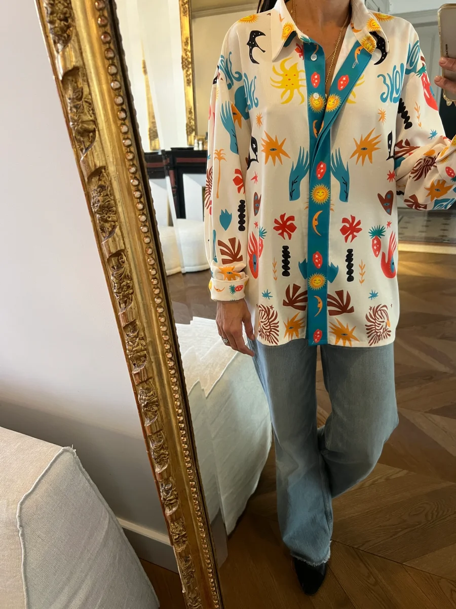 Kiwi Saint Tropez - Chemise à motifs colorés – Image 8