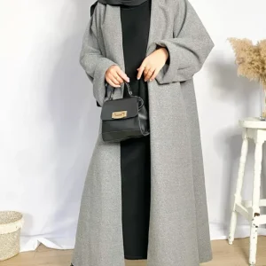 Manteau Long Oversize en Laine Samia