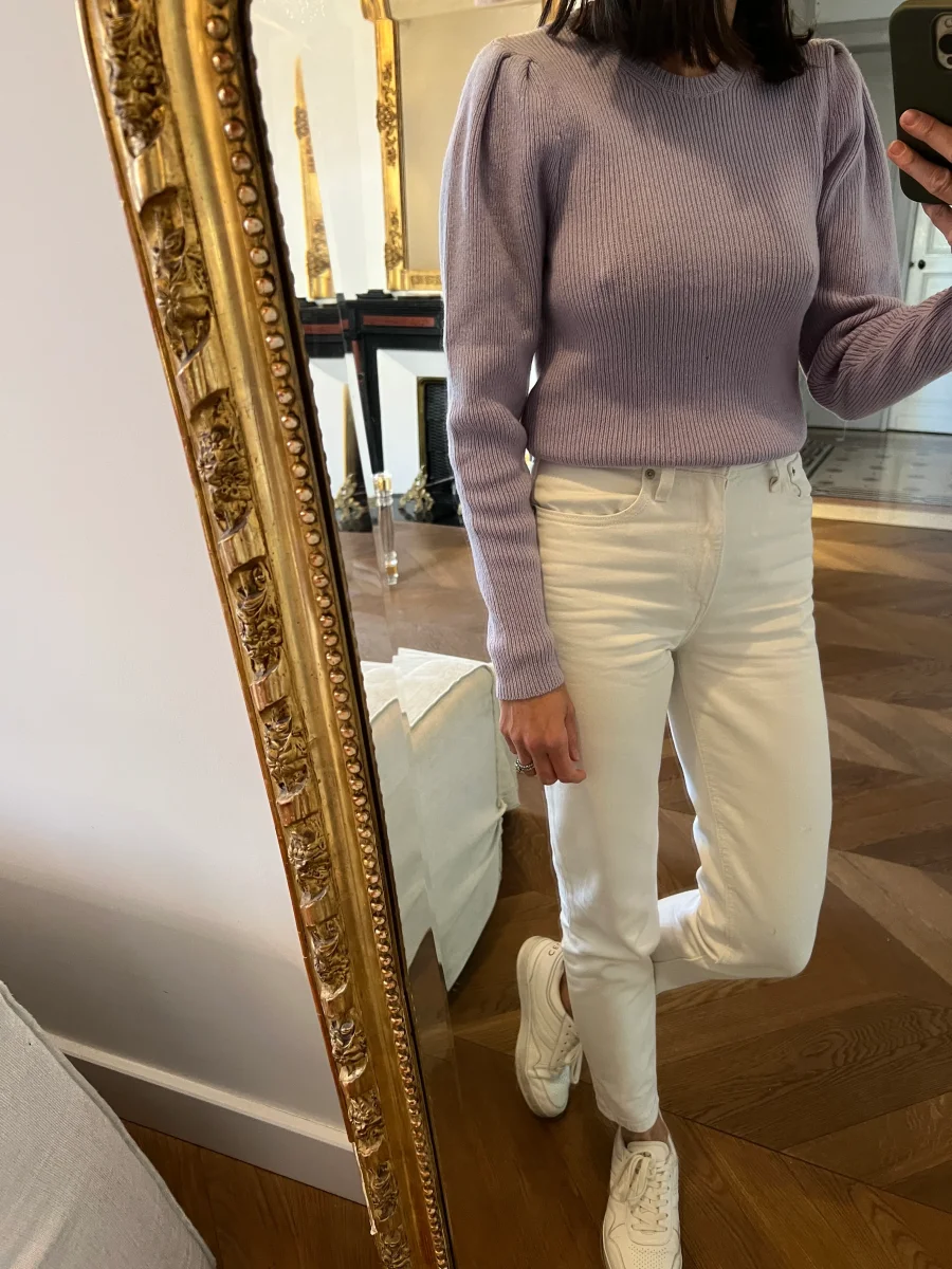 Pull Maje parme en laine épaules ballons – Image 3