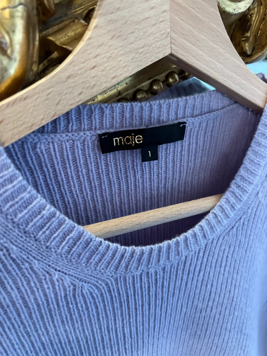 Pull Maje parme en laine épaules ballons – Image 6