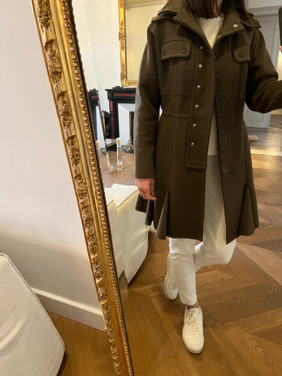 Manteau Sonia Rykiel kaki en laine – Image 4