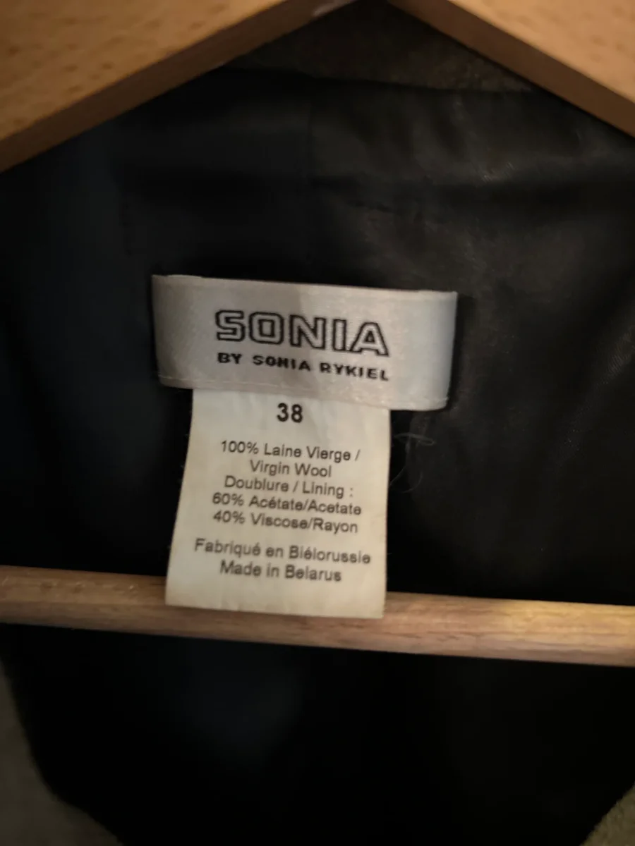 Manteau Sonia Rykiel kaki en laine – Image 7