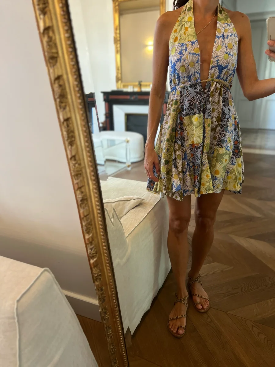 Ariane Brodier Robe Zara à fleurs courte – Image 2