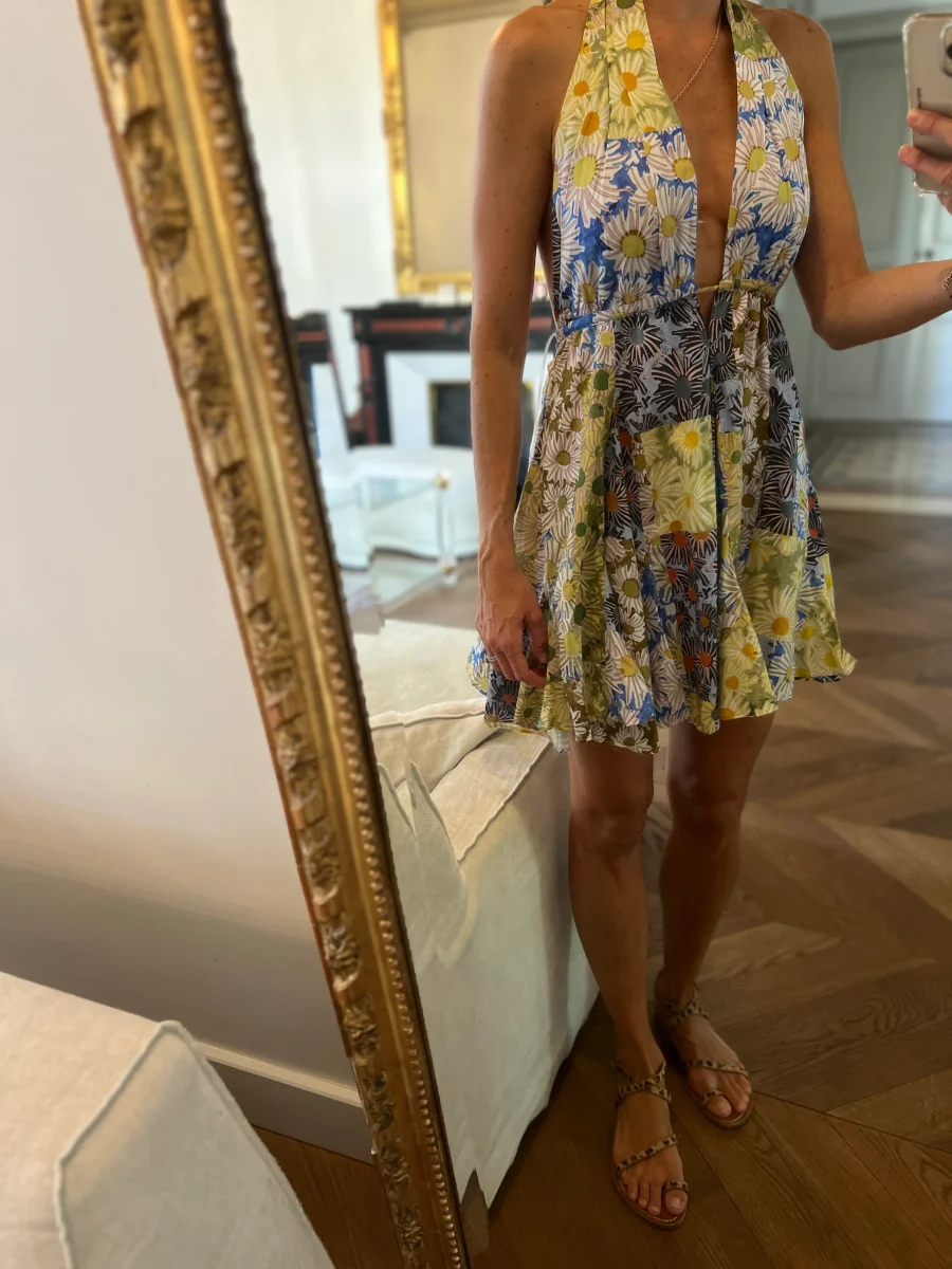 Ariane Brodier Robe Zara à fleurs courte – Image 3
