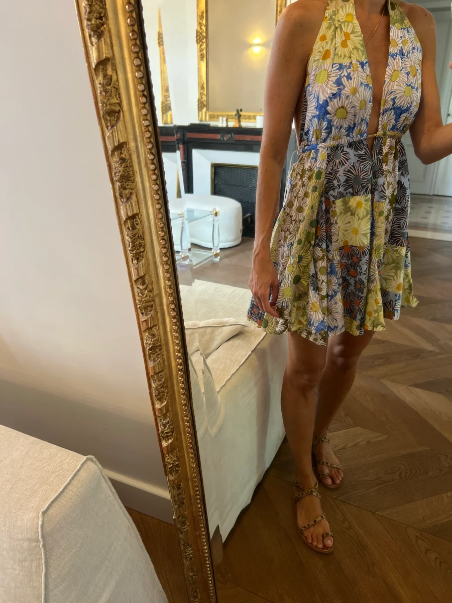 Ariane Brodier Robe Zara à fleurs courte – Image 6