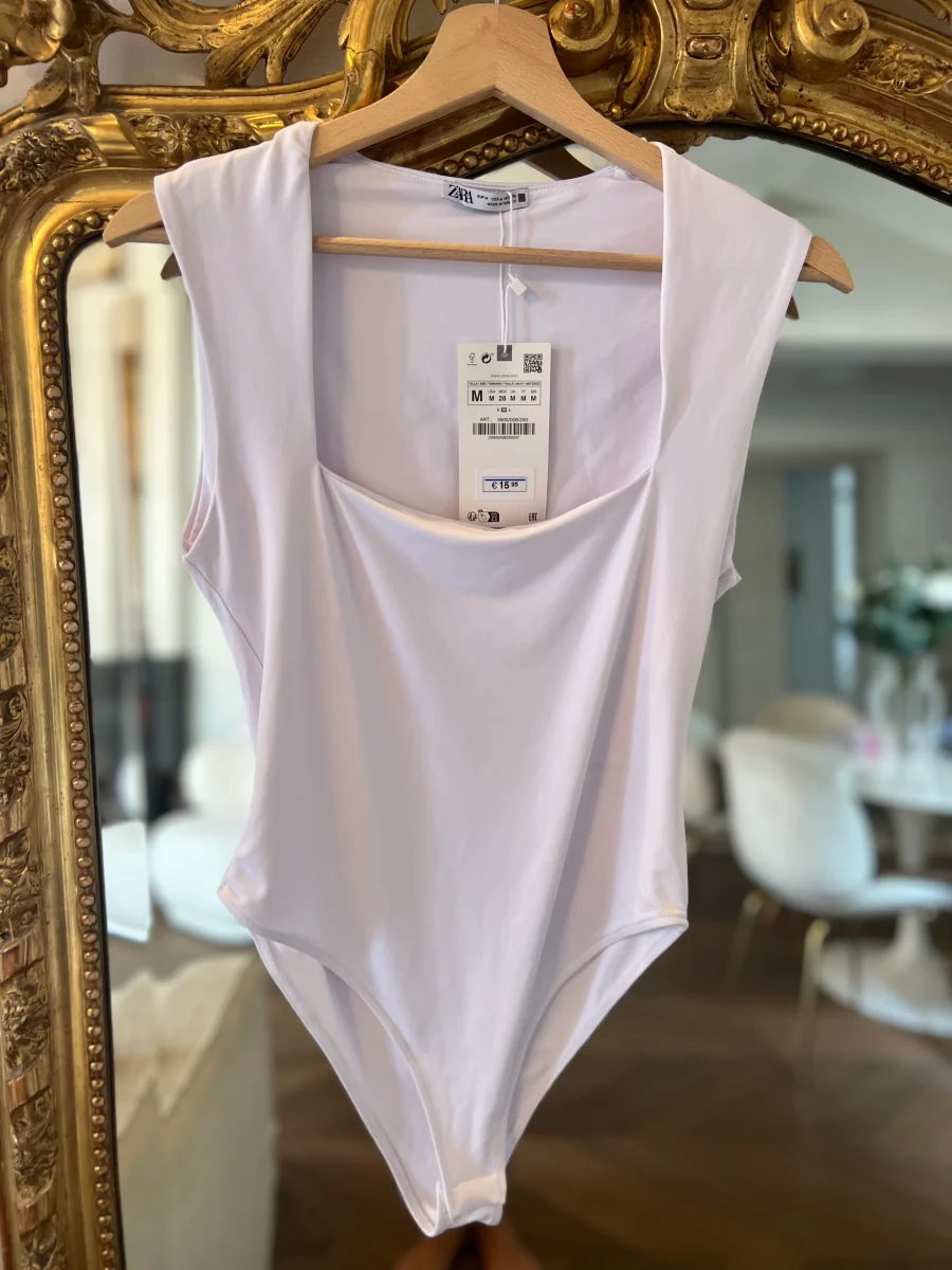 Ariane Brodier Body Zara blanc Neuf – Image 2