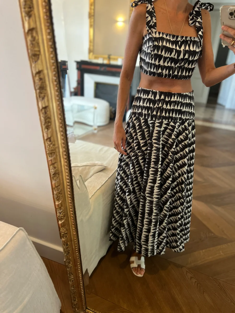 Ariane Brodier Ensemble Zara crop top et jupe longue – Image 3