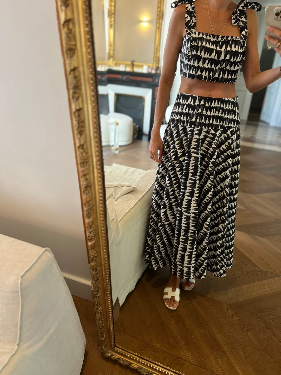 Ariane Brodier Ensemble Zara crop top et jupe longue – Image 4