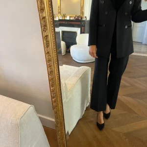 Sandro -  Blazer noir col velours