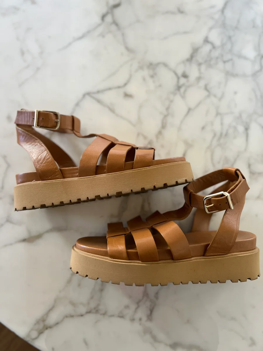 Sandales Bobbies camel – Image 2