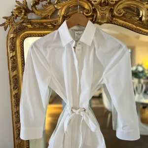 MaxMara - Chemise blanche ceinturée