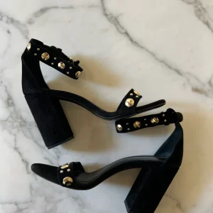 Sandales à talons Maje à clous dorés