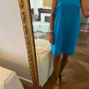 Robe Claudie Pierlot bleue bretelles rondes