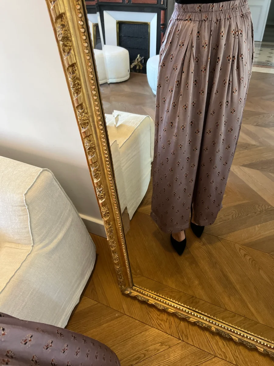 Pantalon Sessùn Chagall satinée violet – Image 2