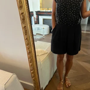 Combishort Claudie Pierlot noire motifs étoiles