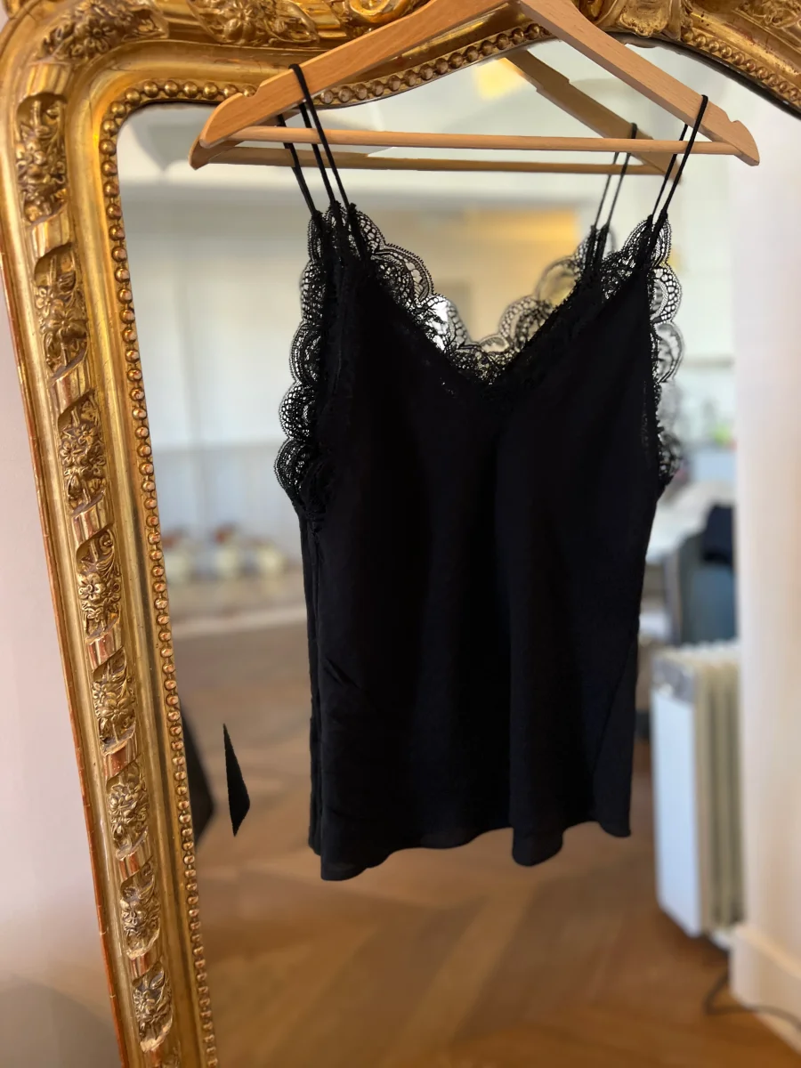 Débardeur Maje en dentelle noire – Image 4