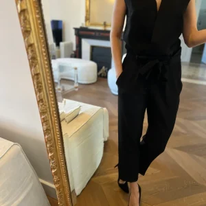 Combinaison Maje noire épaulettes