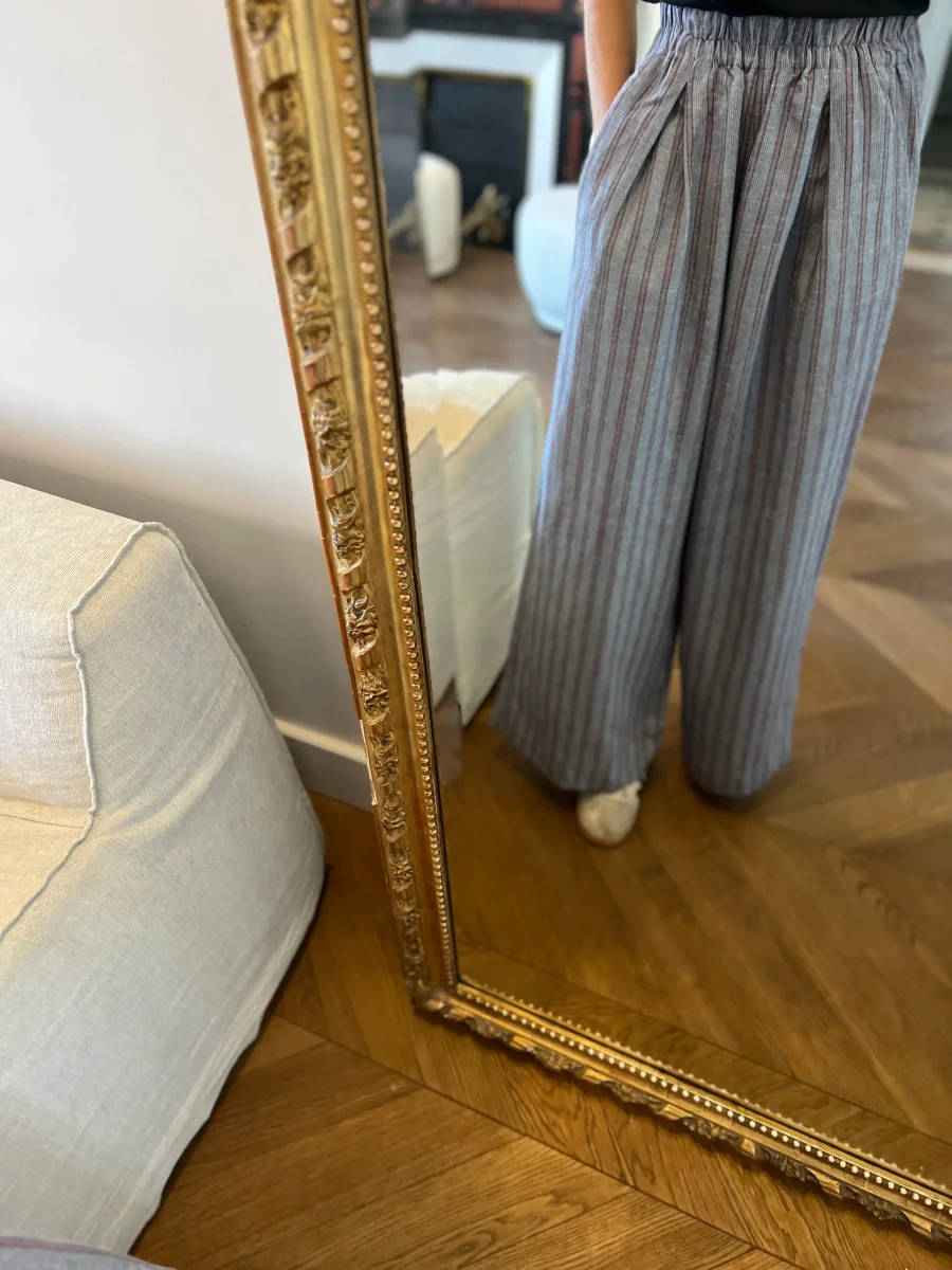 Pantalon Sessùn Ridoo Li rayures