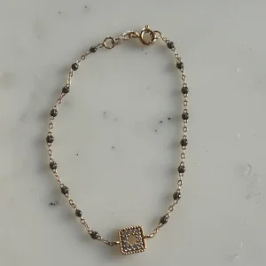 Bracelet Gigi Clozeau Trésor, diamants, or rose 17cm