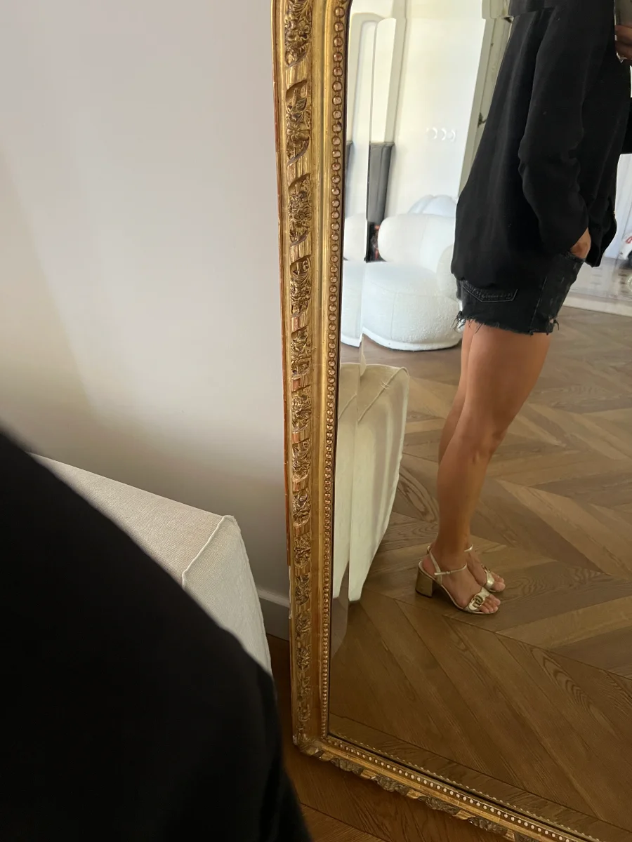 Blouse SAAJ Paris noire boutons dorées – Image 4