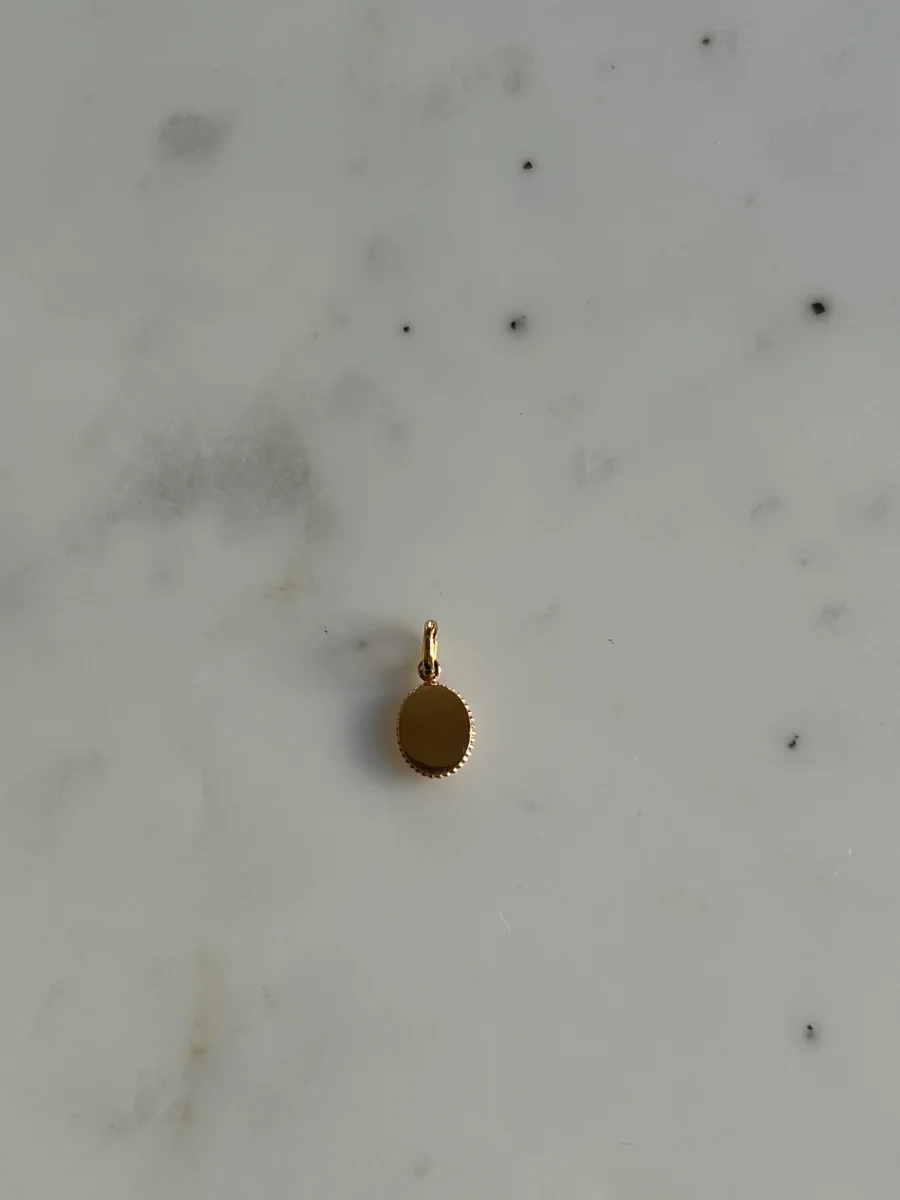 Pendentif Cactus résine rose, or rose – Image 3