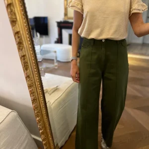 T shirt Sézane à rayures jaunes