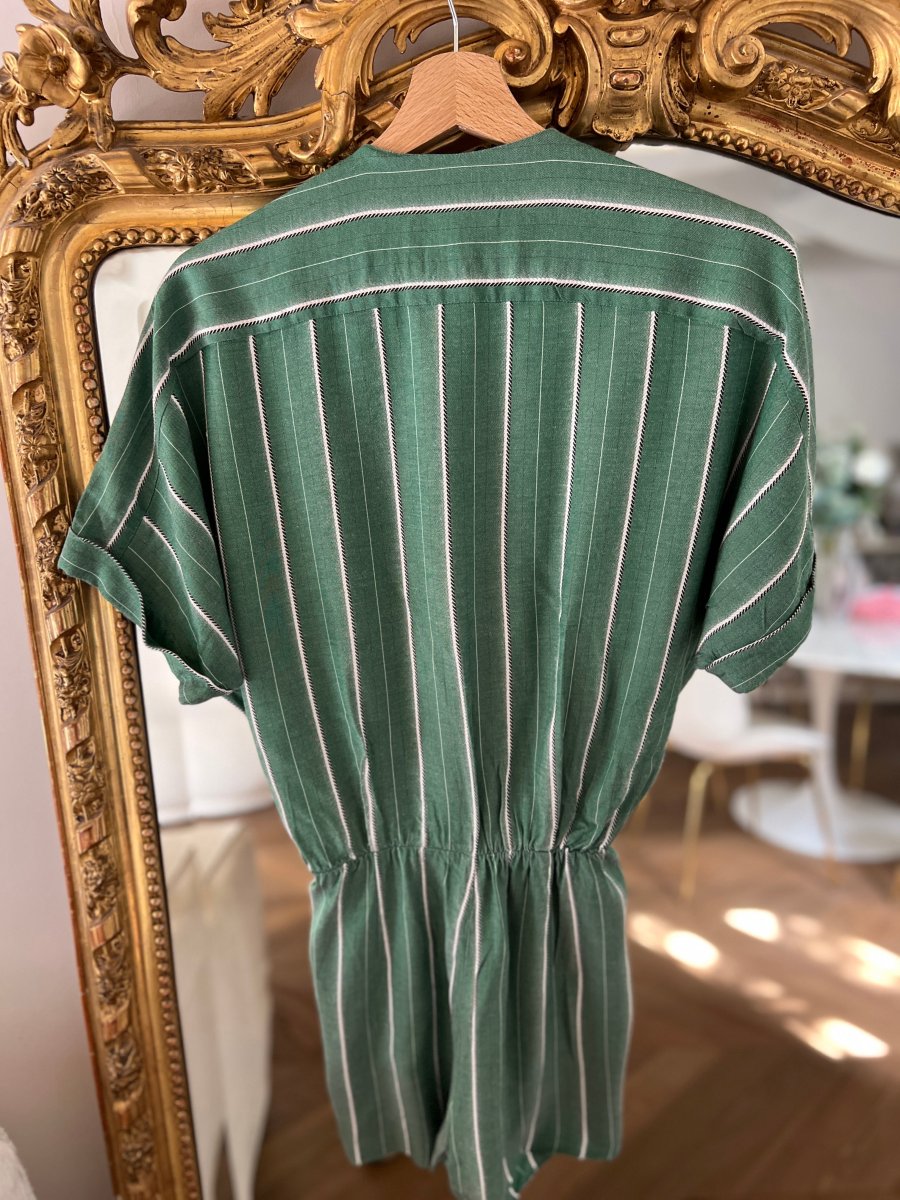 Combishort Maje vert à rayures – Image 7