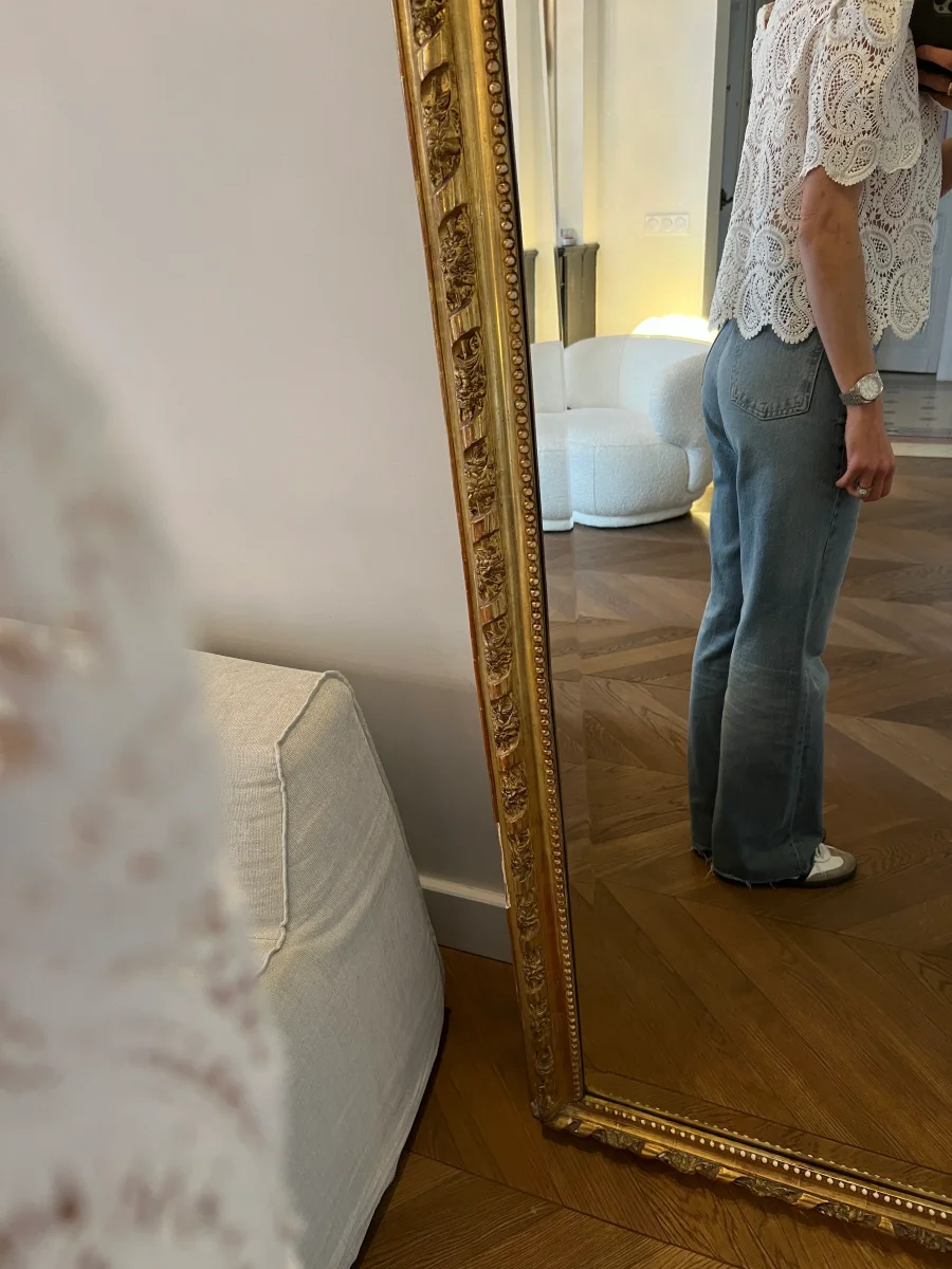 Haut Sézane broderie anglaise blanche – Image 9