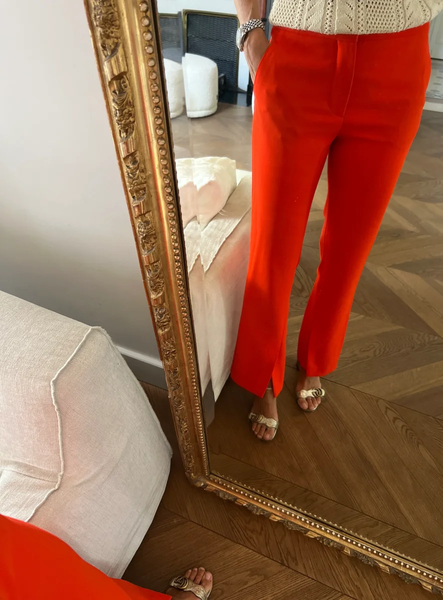 Pantalon Zara rouge – Image 3
