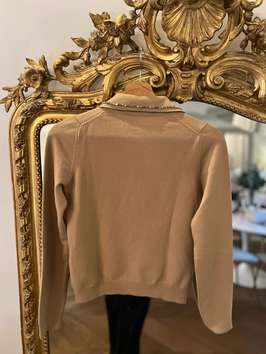 Pull Beige Gilmar à strass – Image 8