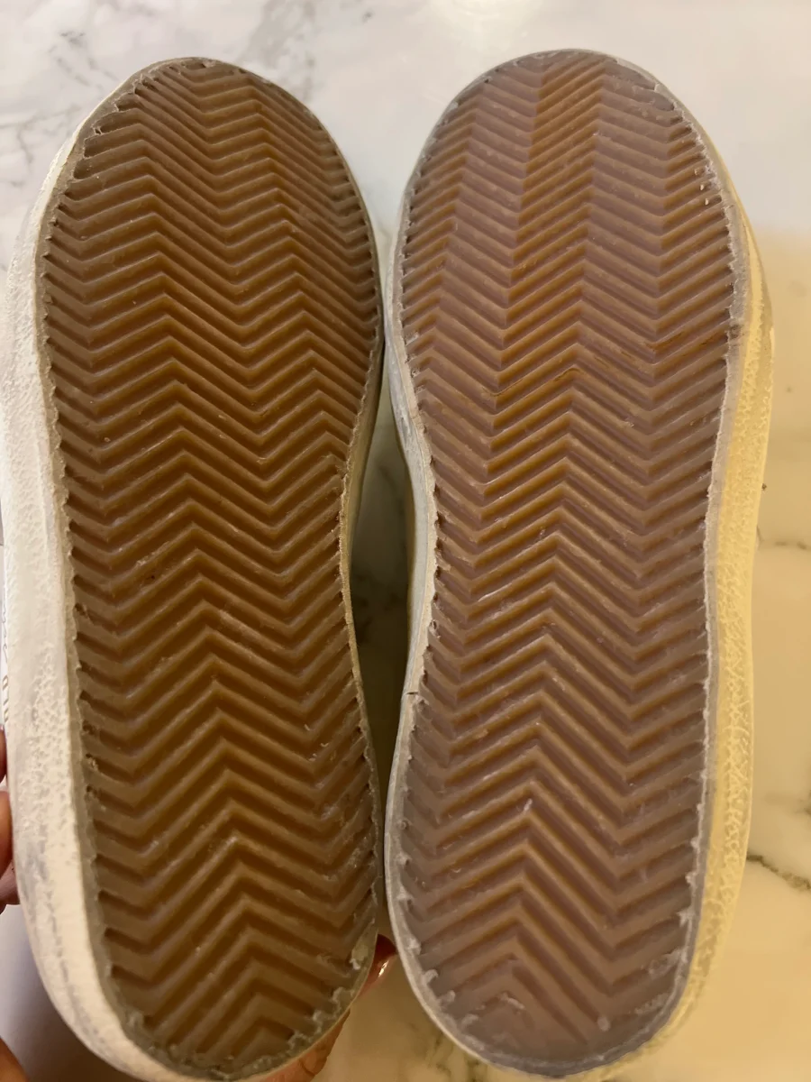 Golden Goose - Baskets à scratch pailleté doré – Image 7