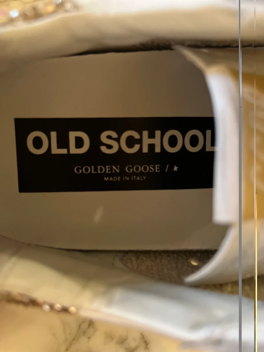 Golden Goose - Baskets à scratch pailleté doré – Image 9
