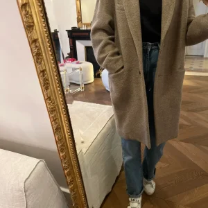 Isabel Marant - Manteau en laine beige chiné