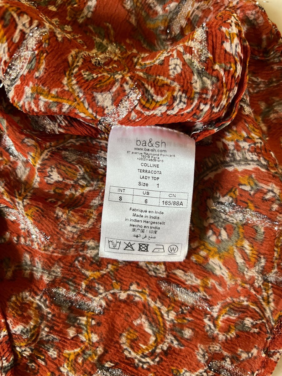 Blouse Ba&sh Terracota irisée – Image 8